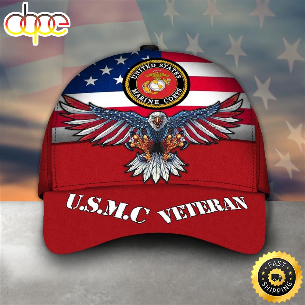 Armed Forces USMC Marine Military VVA Vietnam Veterans Day Gift For Dad Christmas Cap
