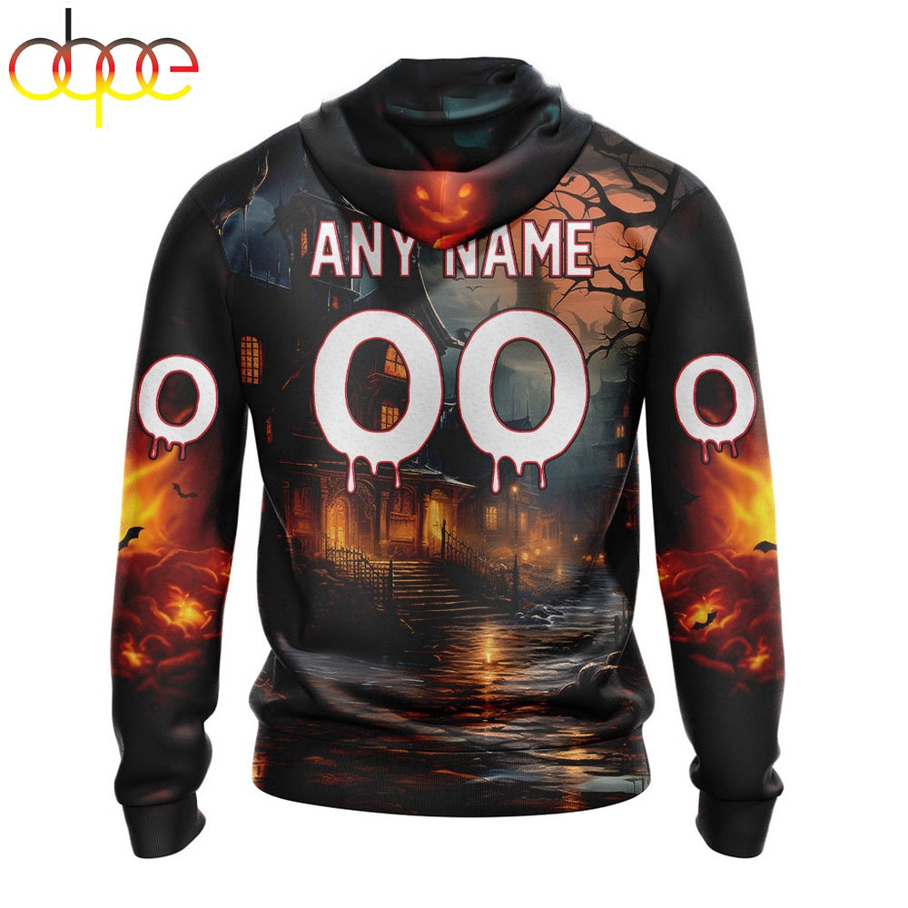 Custom Name And Number NFL Baltimore Ravens Halloween Badut Mematikan 3D Hoodie Shirt