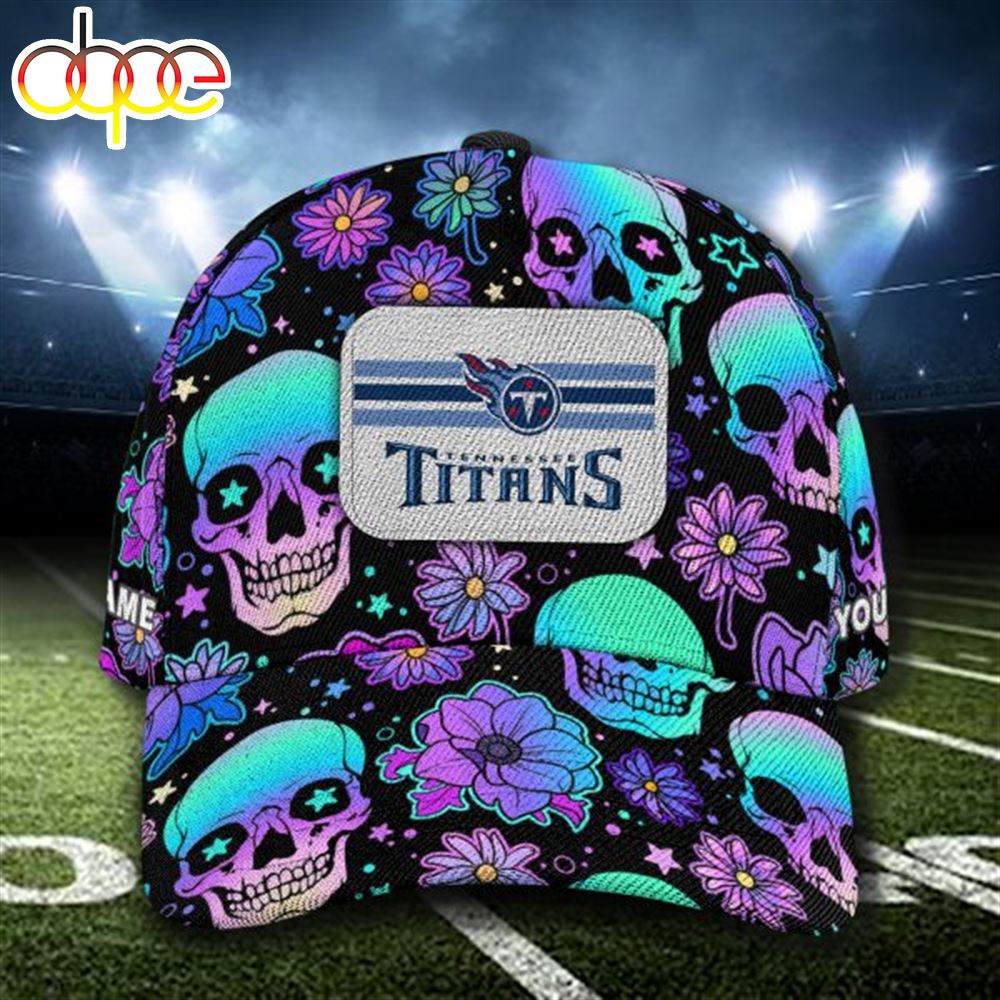 NFL Tennessee Titans Custom Name Cap Skull