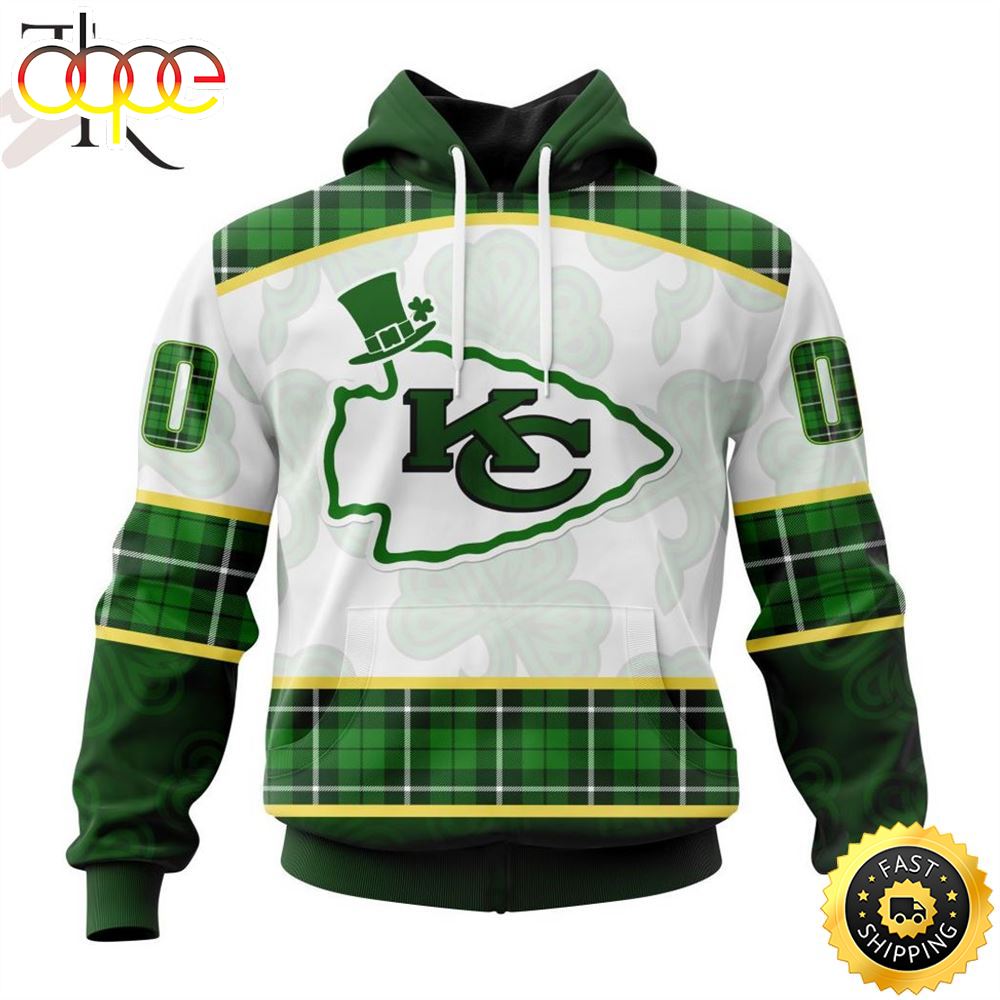 NFL Kansas City Chiefs Special Design For St. Patrick Day Hoodie