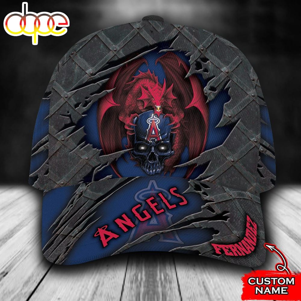Personalized Los Angeles Angels Dragon All Over Print 3D Classic Cap