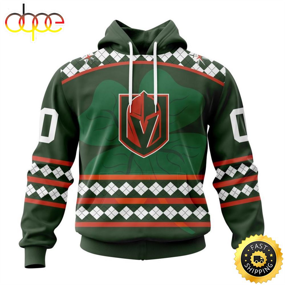 Personalized NHL Vegas Golden Knights Specialized Unisex Kits Hockey Celebrate St Patrick's Day Hoodie