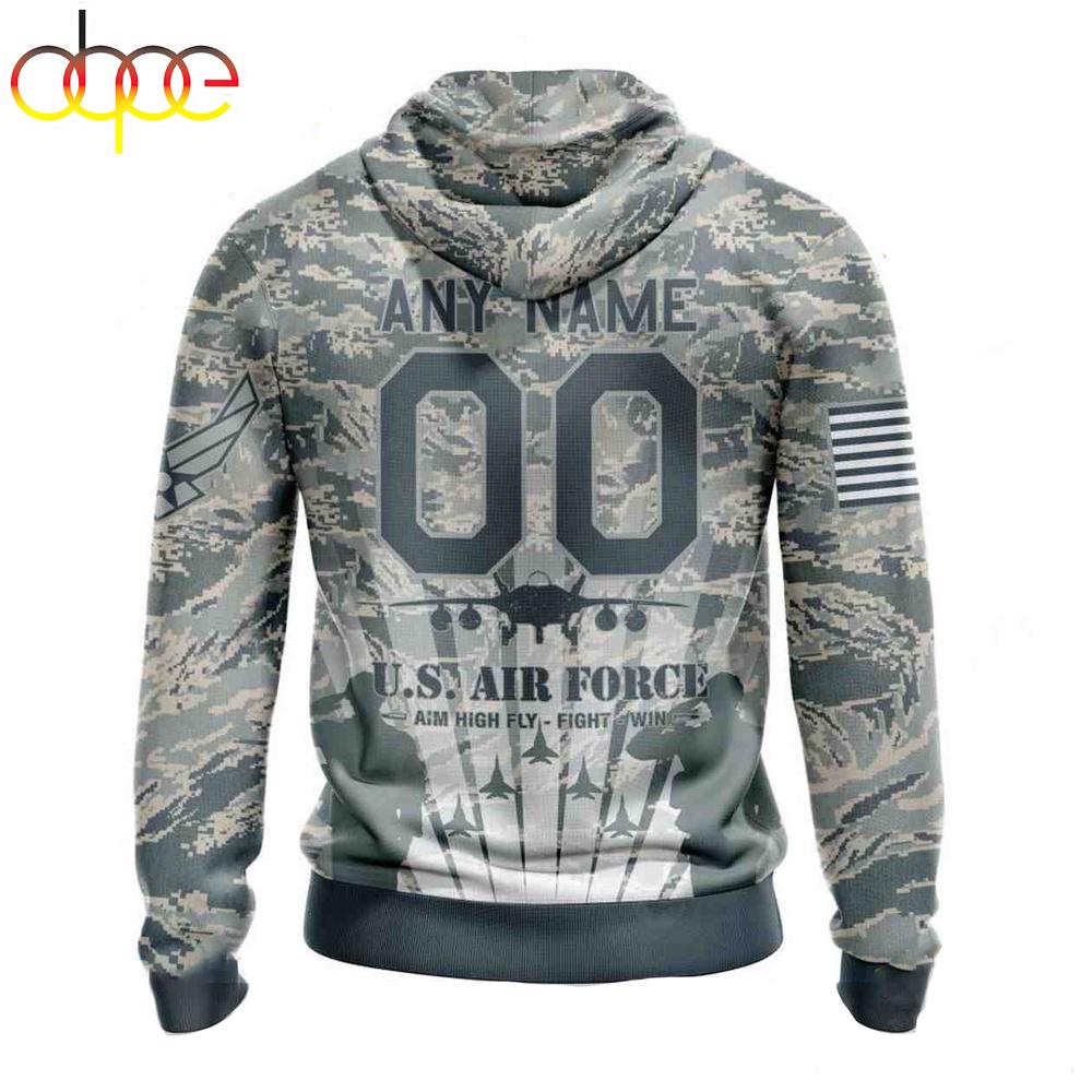 Custom Name And Number NFL Dallas Cowboys Honor US Air Force Veterans 3D Hoodie Shirt