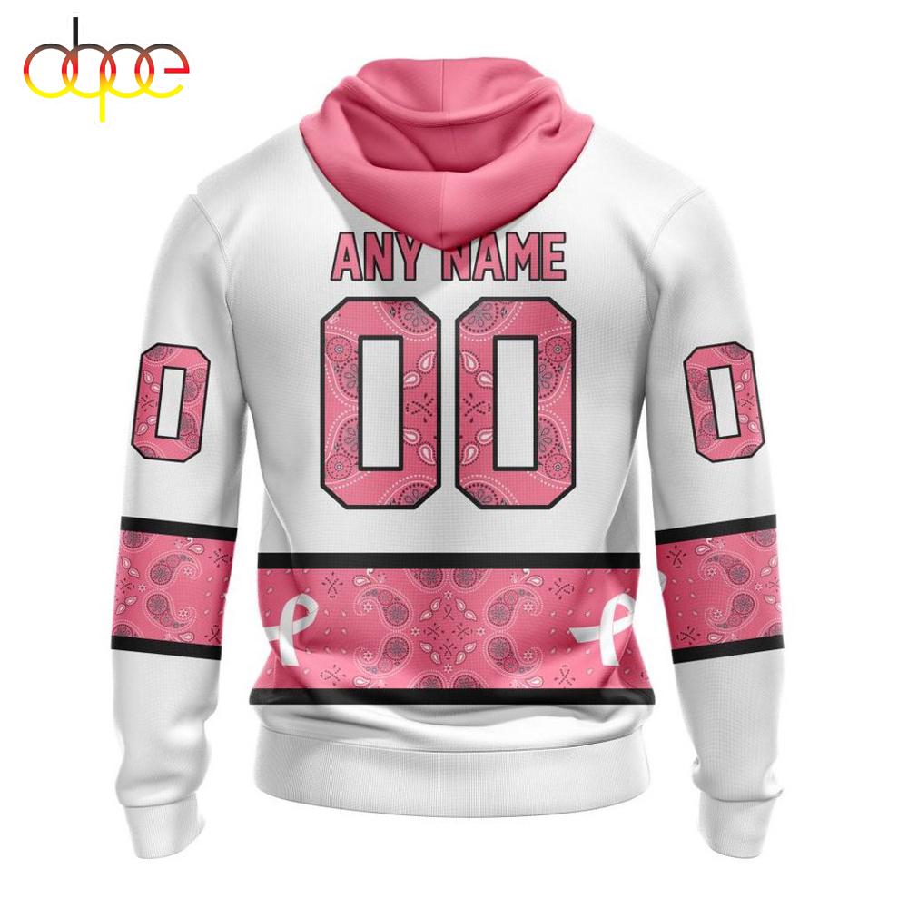 Custom Name NHL New York Rangers In October We Wear pink Breast Cancer 3D Hoodie Shirt